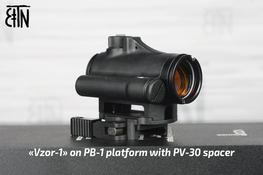 Vzor-1 red dot on PB-1 platform with PV-30 spacer